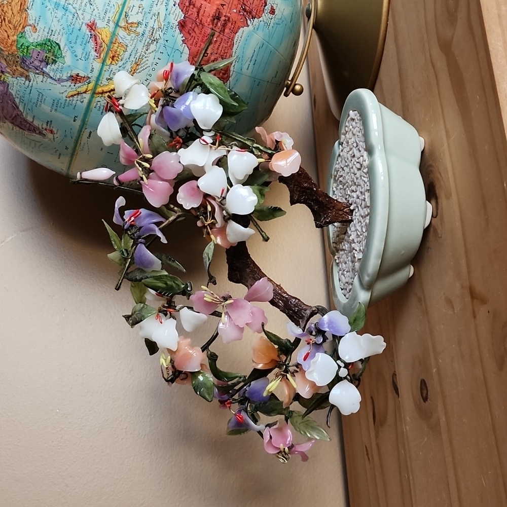 Vintage glass Bonsai tree